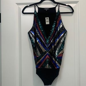 Express Sequined Bodysuit